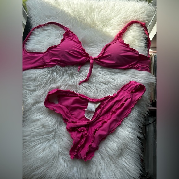 Pink Ruffle Bikini Set - Picture 6 of 12